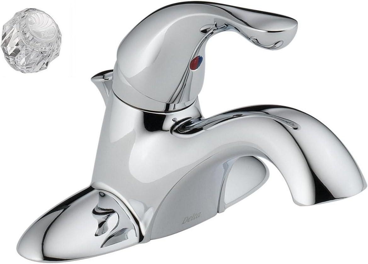 Delta Classic Chrome Single Handle Lavatory Pop-Up Faucet 4 in.