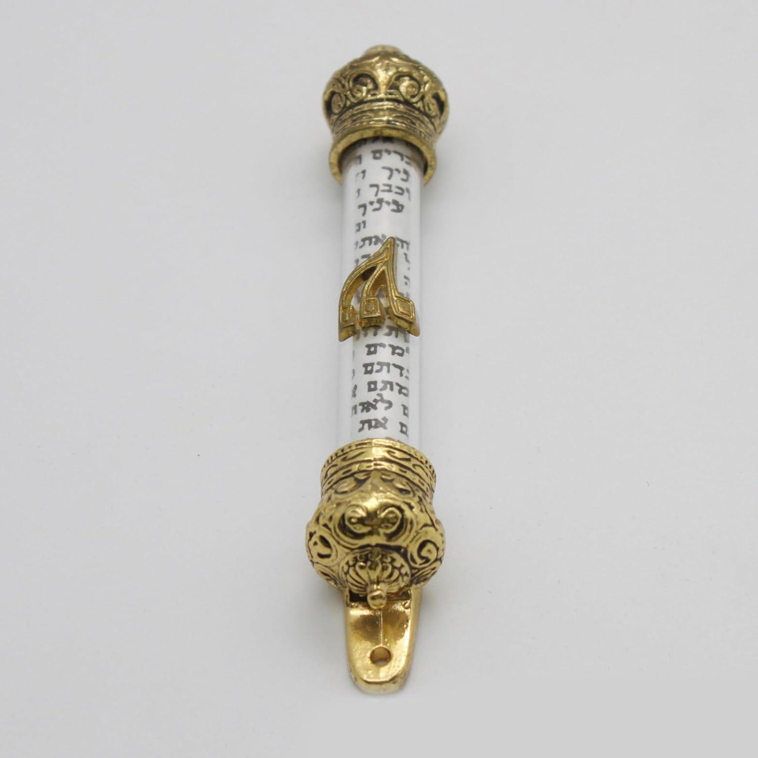 Door Gatepost Holy Scroll Symbolic Decoration Toddler Woman 11.70X1.90X1.90CM