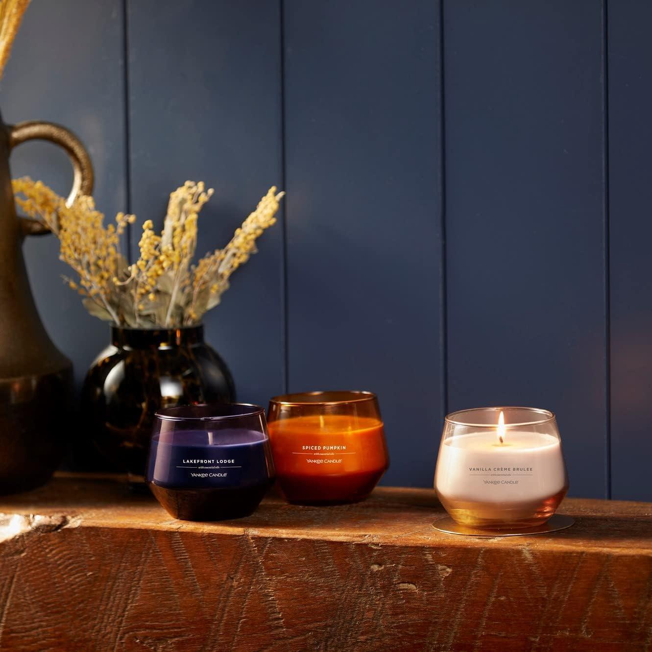 Yankee Candle Studio Scented Candle, Vanilla Crème Brûlée, Premium Plant Wax Blend, 10 oz Jar, Up to 50 Hour Burn Time