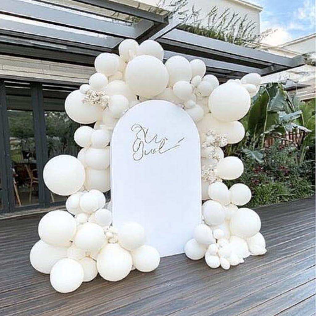 Treasures Gifted White Balloons - 12 Inch Latex Balloons - 100 Pack