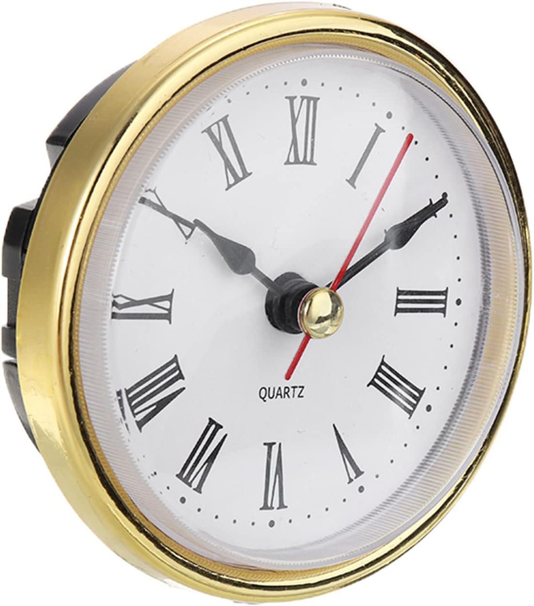 Classic Clock Craft Quartz Movement 2-1/2 (65mm) Round Clocks Head Insert Roman Number