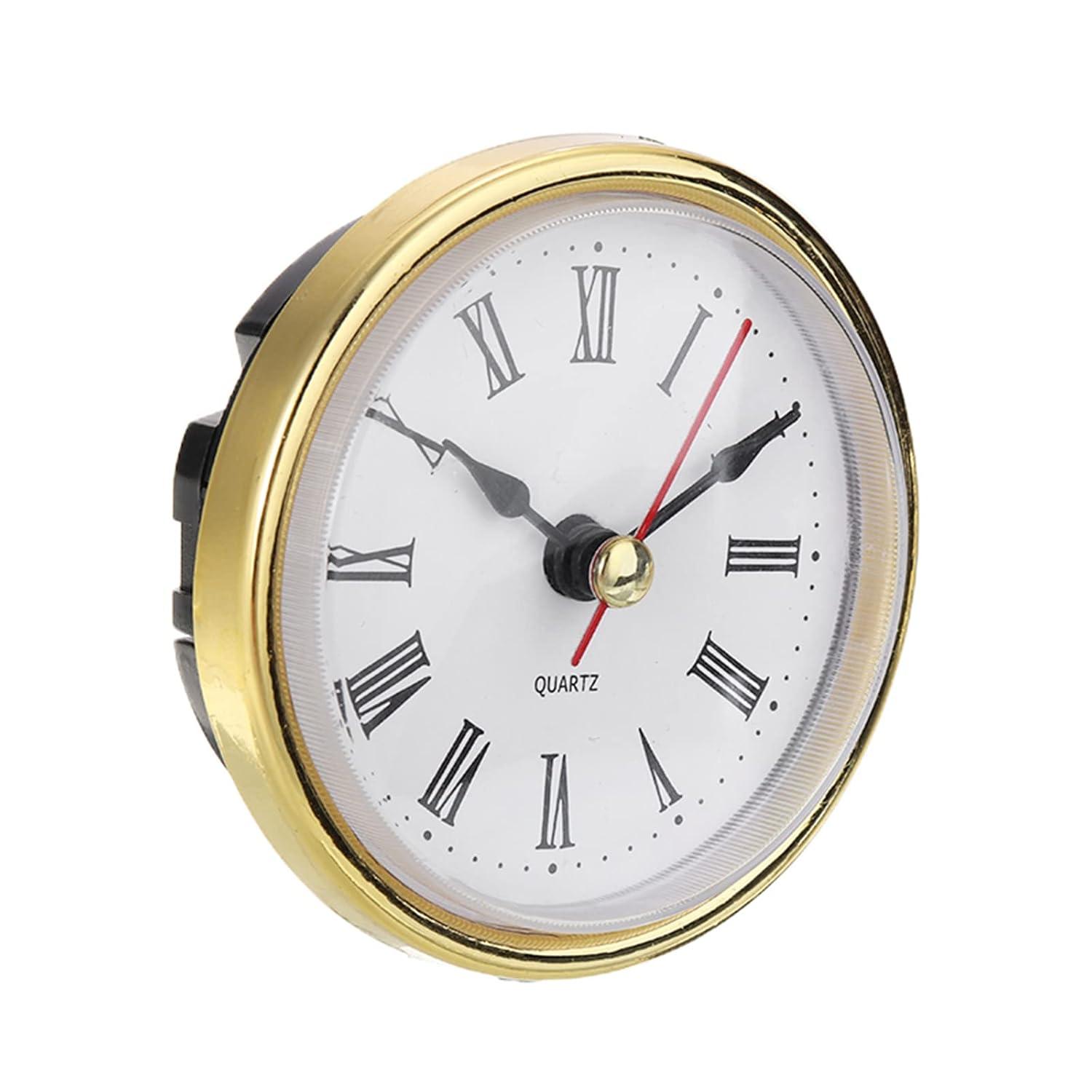 Classic Clock Craft Quartz Movement 2-1/2 (65mm) Round Clocks Head Insert Roman Number