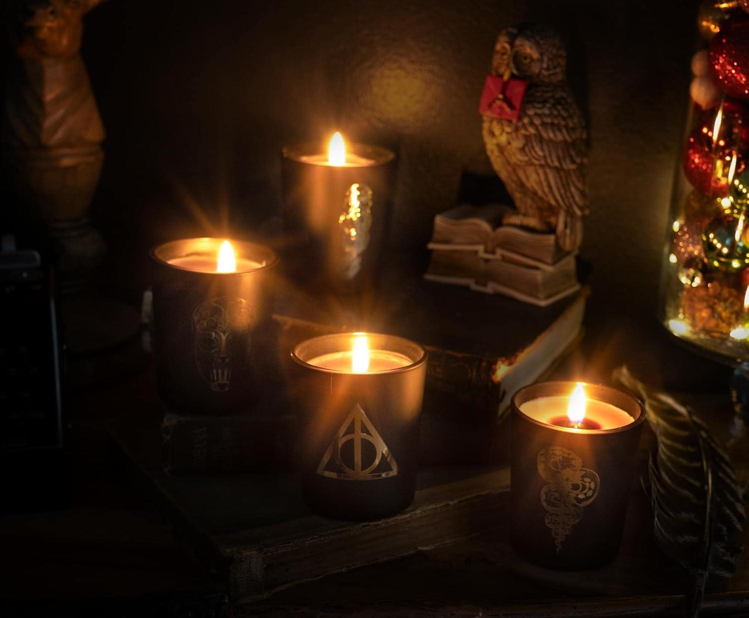 Ukonic Harry Potter Dark Arts Scented Soy Wax Candle Collection | Set of 4