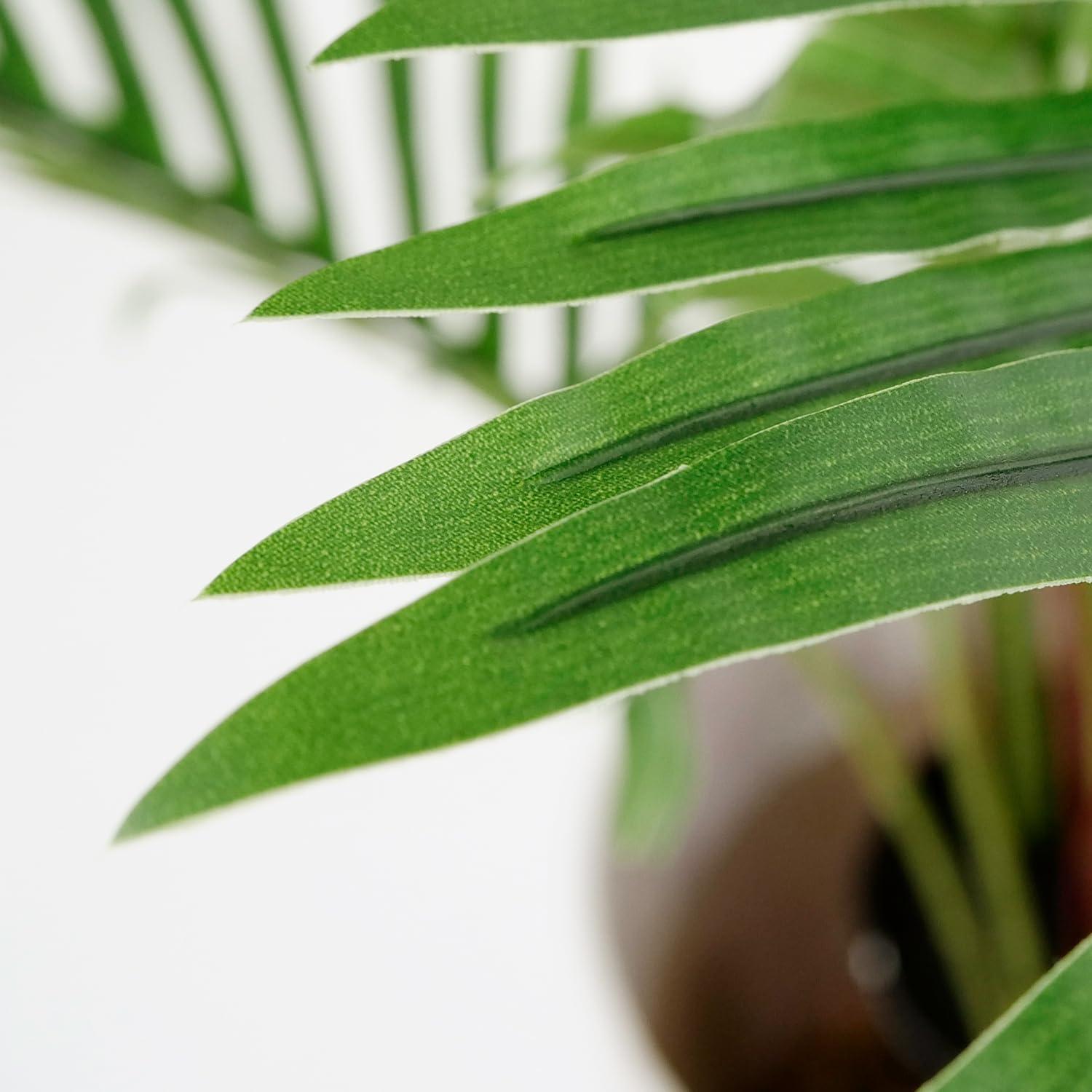 SIGNLEADER Artificial Plant In Planter, Fake Areca Tropical Palm Plant Home Decoration (Plant Pot Plus Plant)
