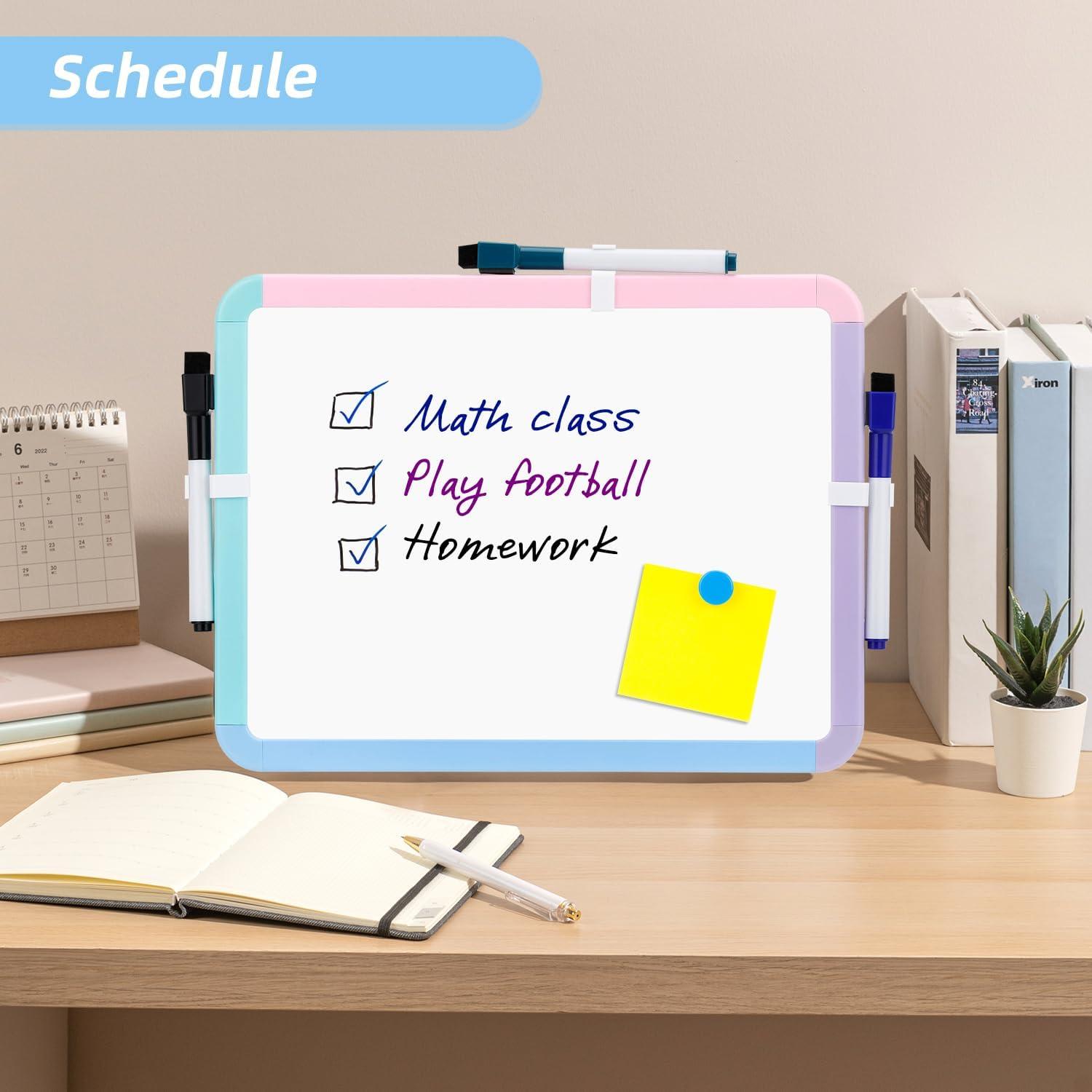 VUSIGN Small Dry Erase Whiteboard, 8.5 x 11 Inches White Board for Kids, Students, Fridge, Locker, Mini Dry Erase Board