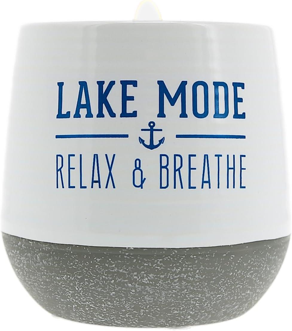 Pavilion - Lake Mode - 11 oz Wax Reveal Secret Surprise Message Single-Wick Jasmine Scented Candle Lake Boat Lover Friend Gift Cottage Water Front Housewarming Present