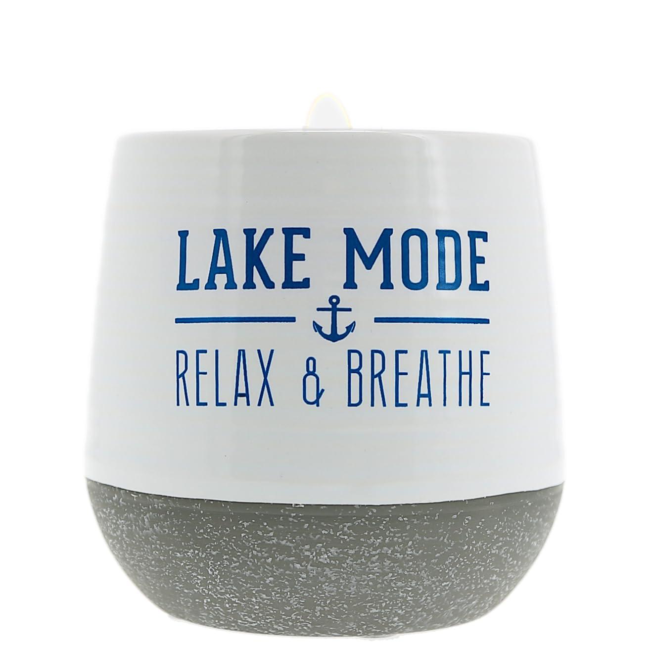Pavilion - Lake Mode - 11 oz Wax Reveal Secret Surprise Message Single-Wick Jasmine Scented Candle Lake Boat Lover Friend Gift Cottage Water Front Housewarming Present