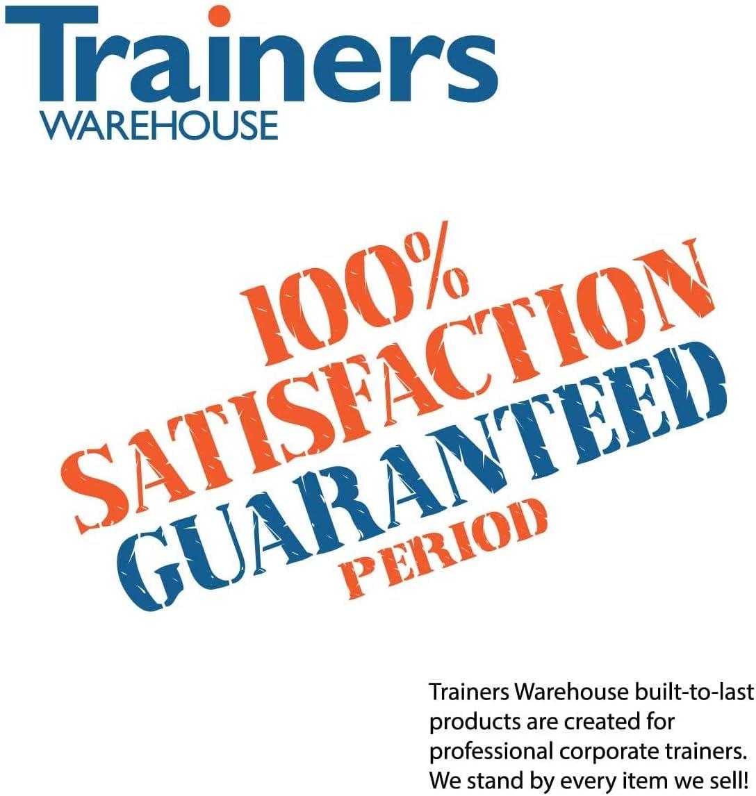 Trainers Warehouse Reusable Dry-Erase Name Tents Whiteboard, 12 Set