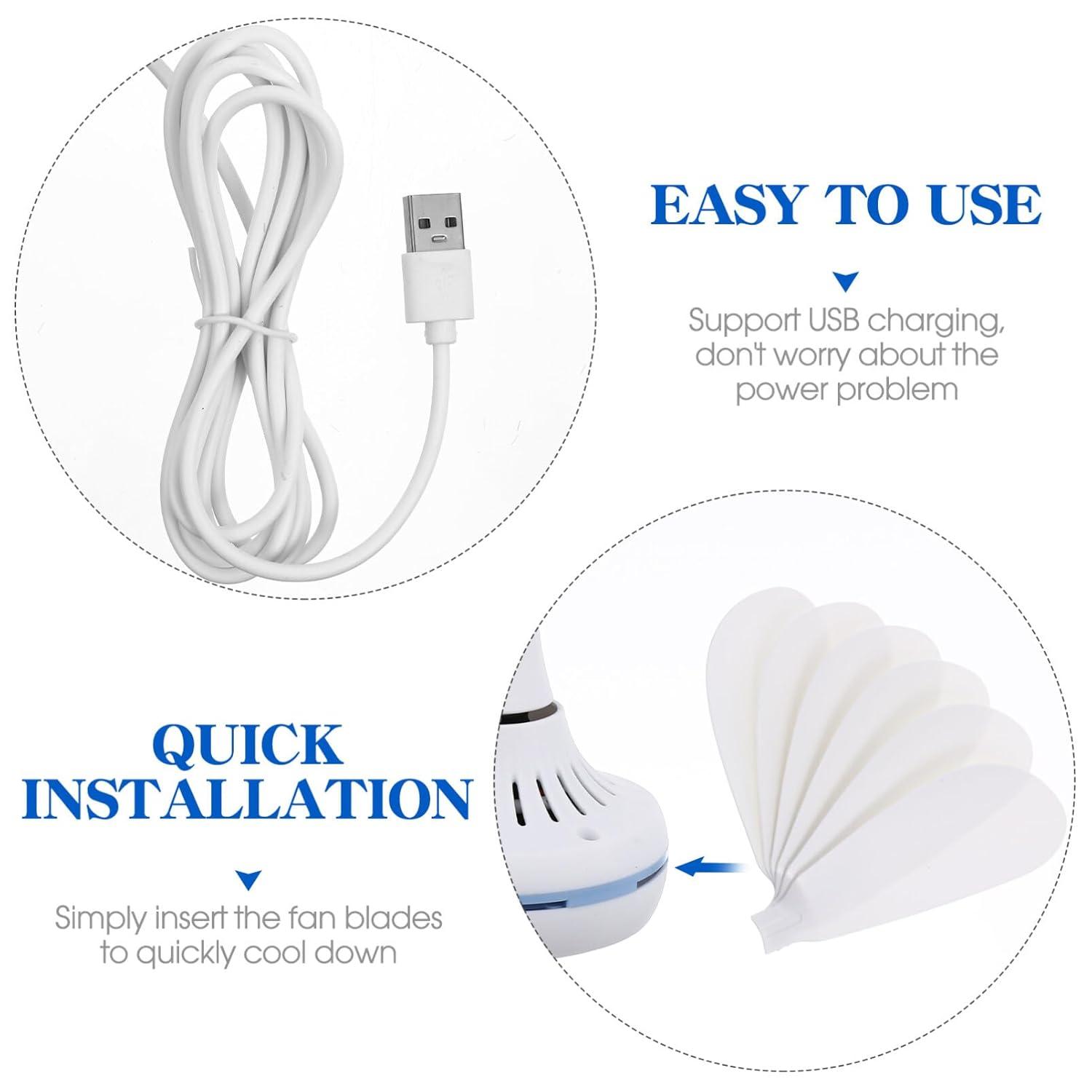 Outdoor Camping Ceiling Fan Tent Fan Hanging Fan Usb Powered Tent Canopy Fan