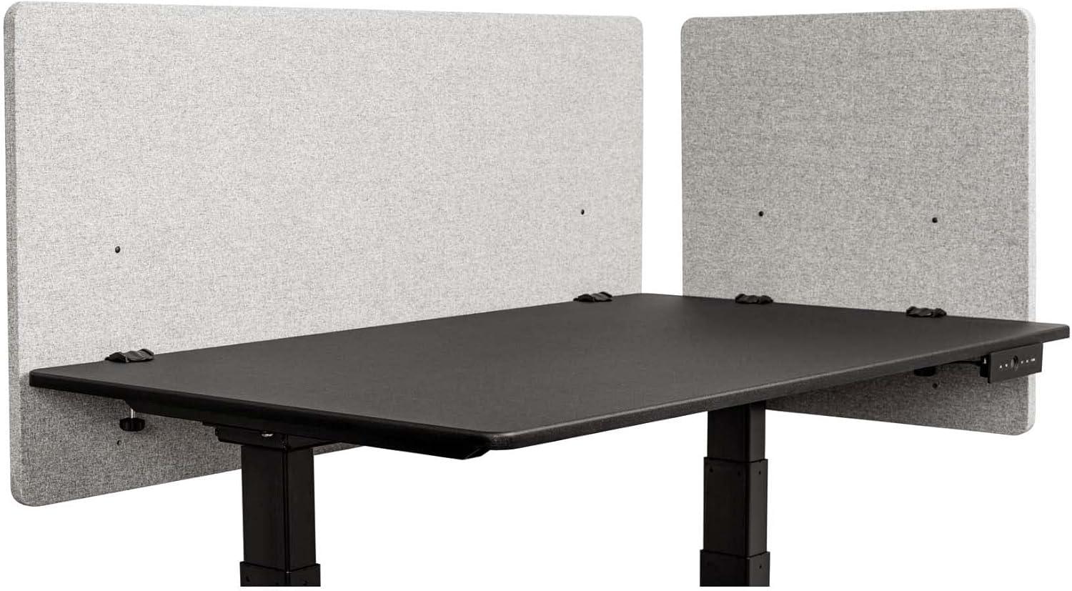 Stand Up Desk Store Fabric 3 Panel Desk Partition