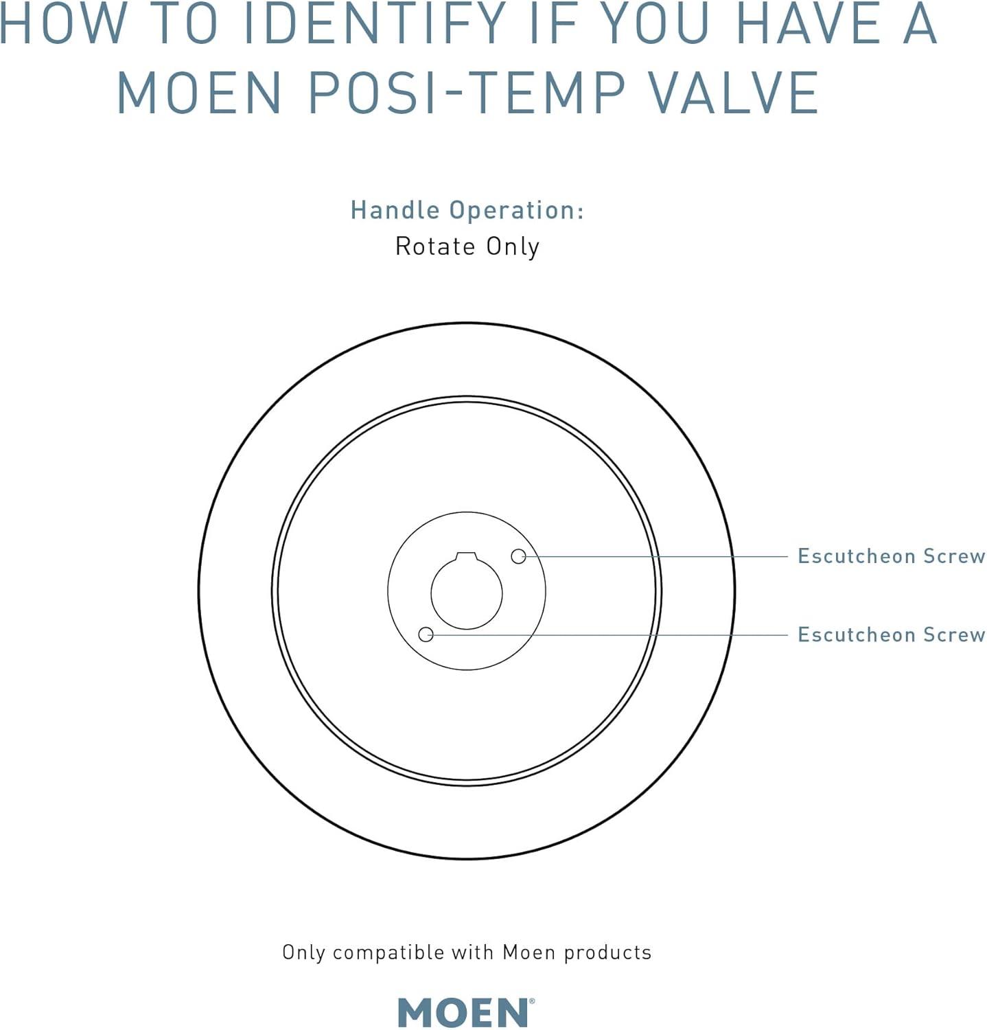 Moen Align Posi-Temp Pressure Balancing Eco-Performance Tub and Shower Trim Kit, Valve Required