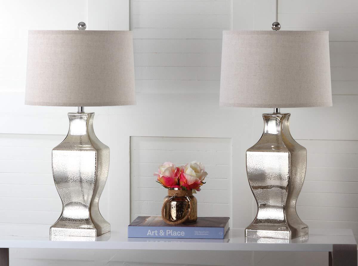Glass Bottom Lamp (Set of 2) - 29 Inch Height - LIT4156 - Bronze - Safavieh