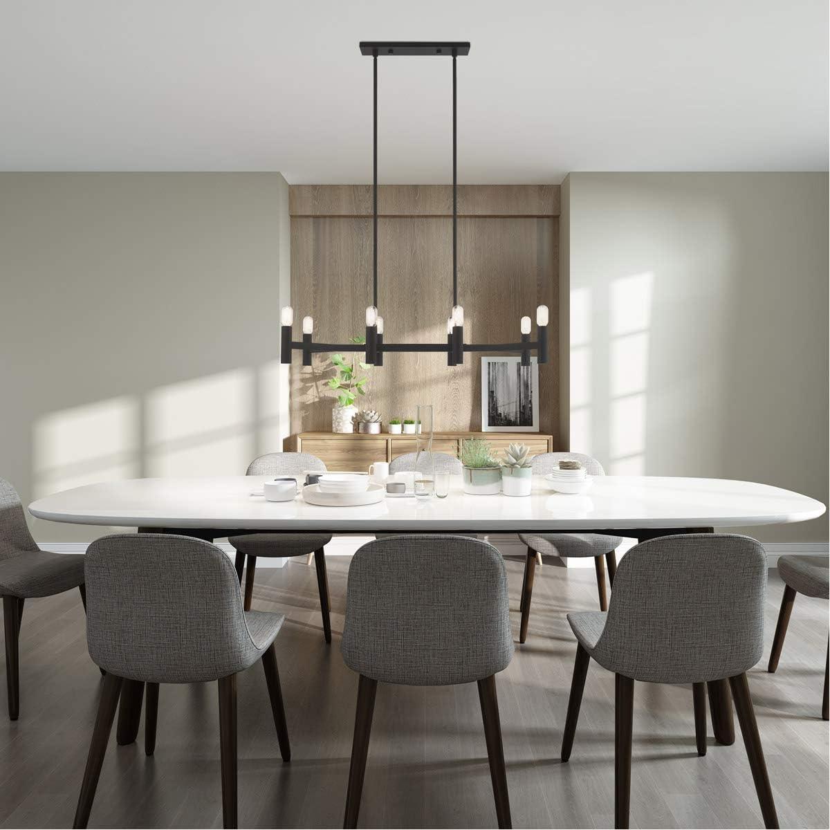 Livex Lighting Copenhagen 8 - Light Chandelier in  Black