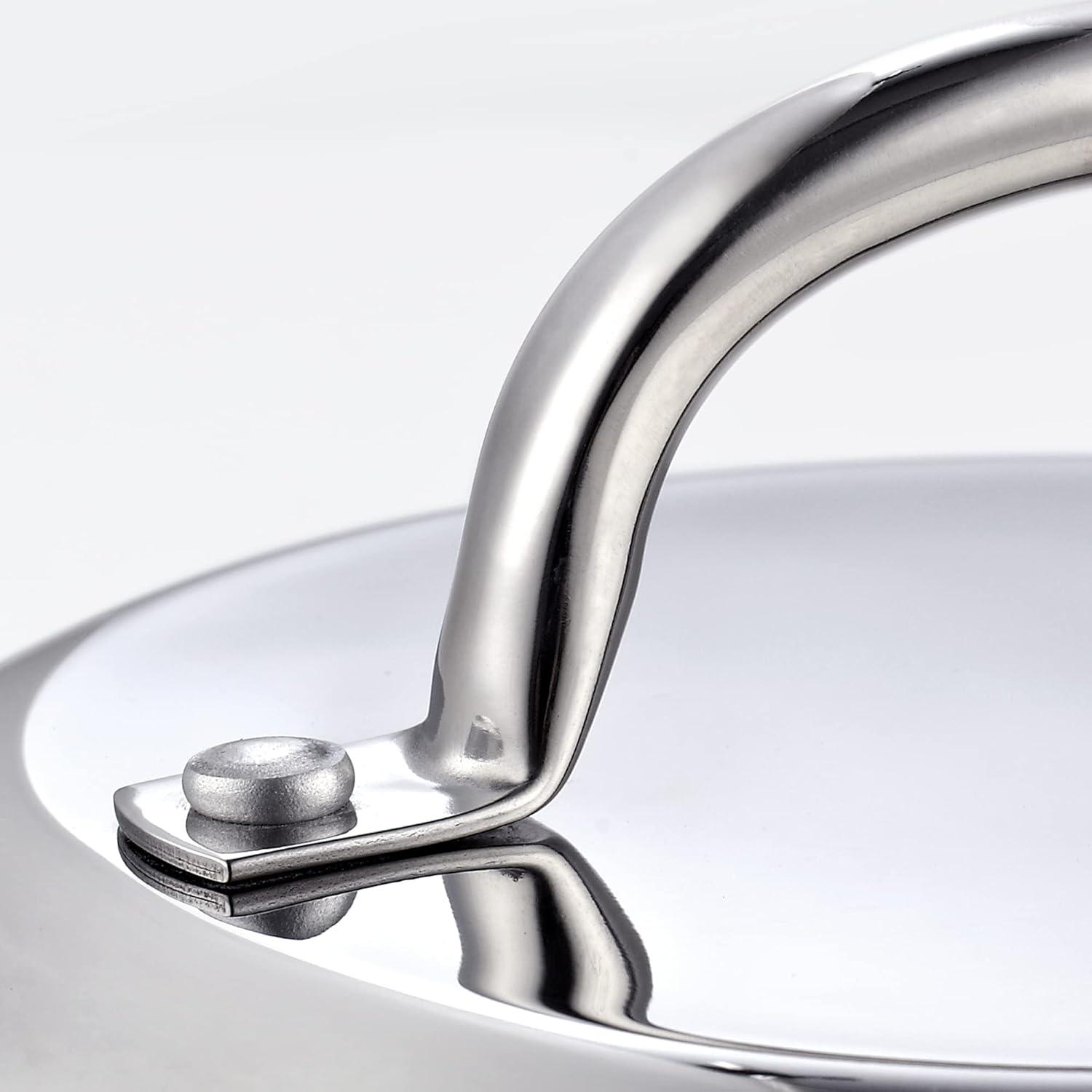 Cook N Home Cook N Home Stainless Steel Lid Griddle Accessories - 12 Inch Round Basting Cover