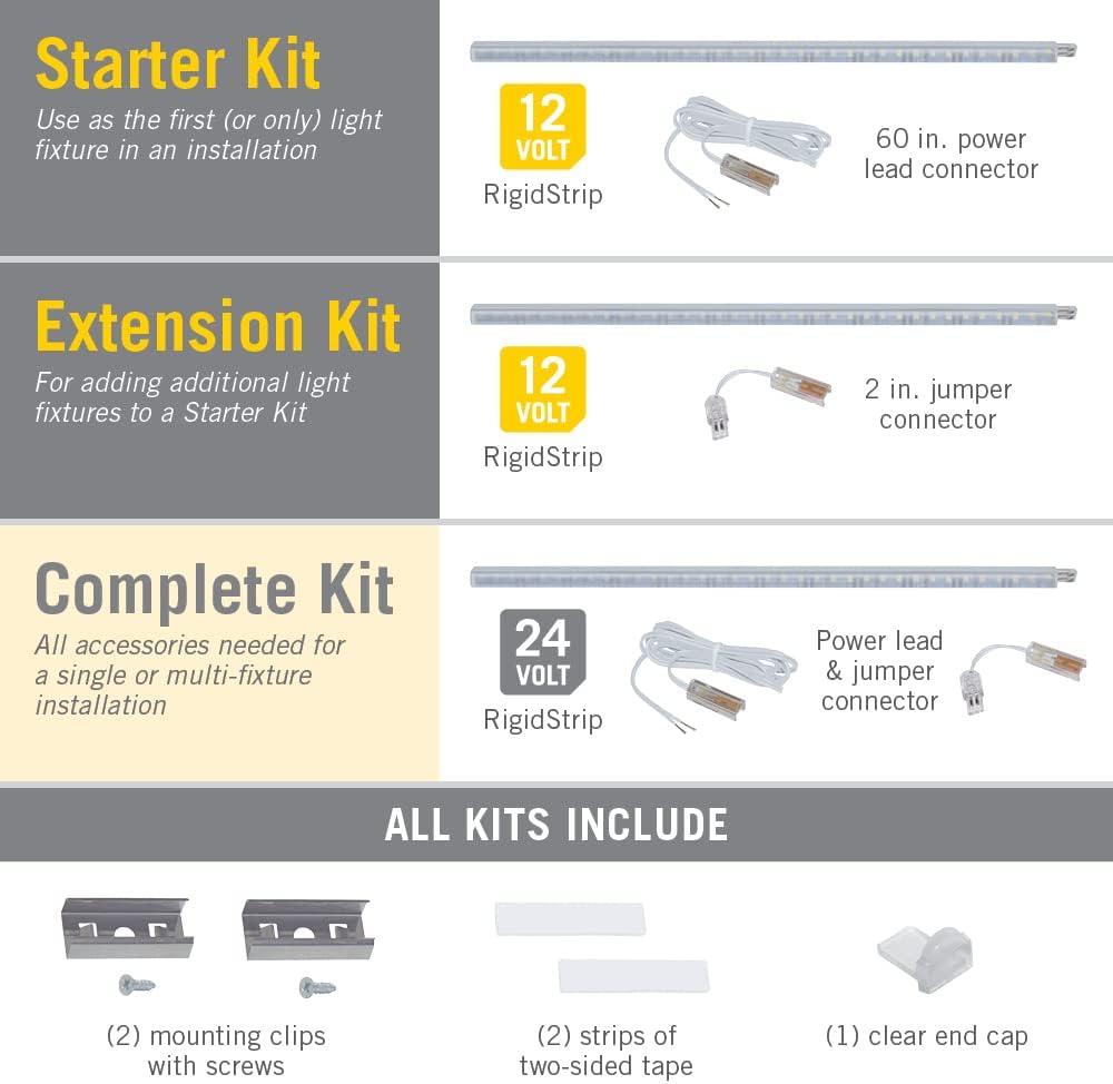 RigidStrip 12 in. Linkable LED Light - 3000K, 24V