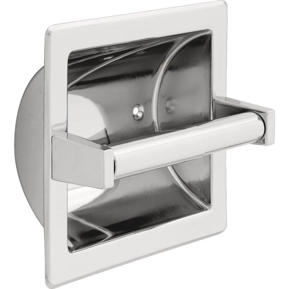 Delta 45072 Commercial Recessed Spring Rod Tissue Holder - Chrome