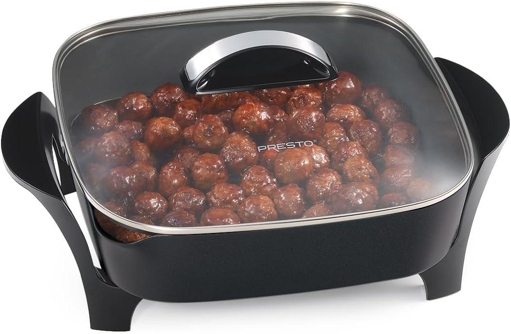 Presto Presto 12" Electric Skillet With Glass Lid