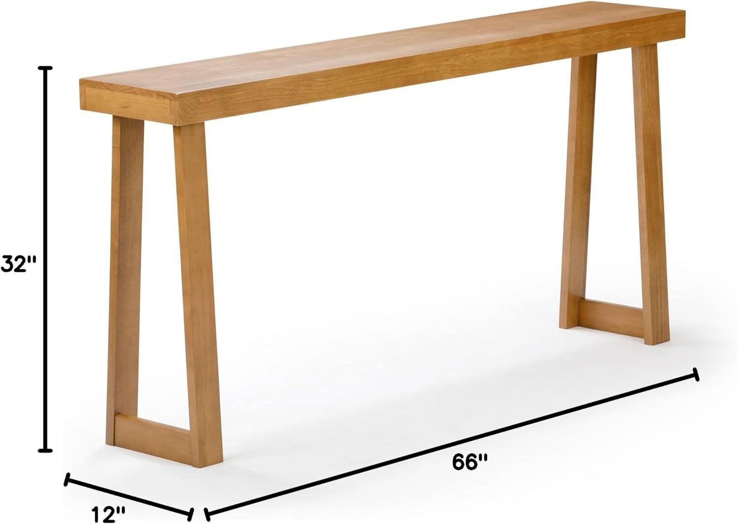 Plank+Beam 66" Classic Console Table, Solid Wood Entryway Table, Foyer Tables, Narrow Console Tables