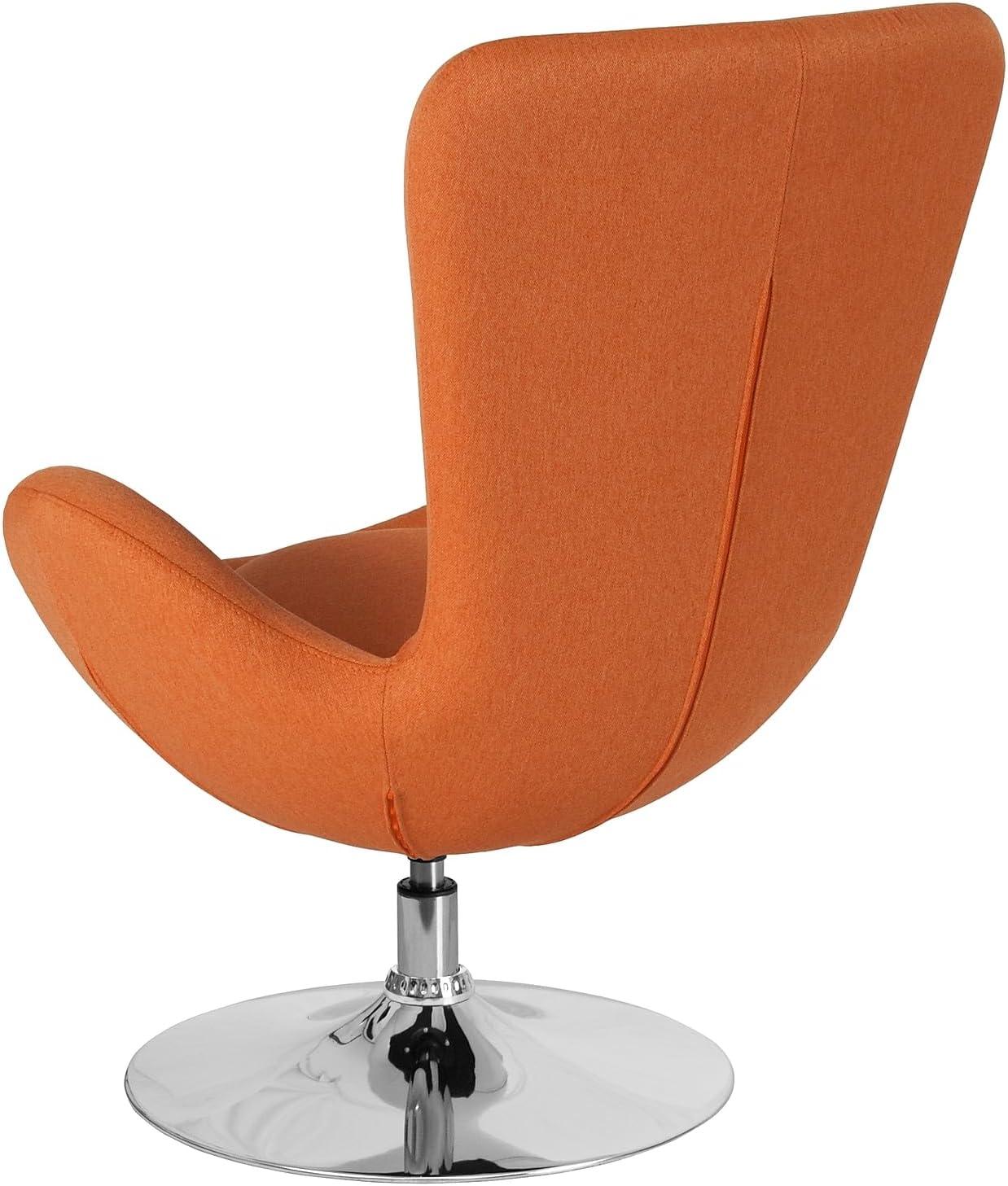 Flash Furniture Egg Series Side Reception Chair with Bowed Seat