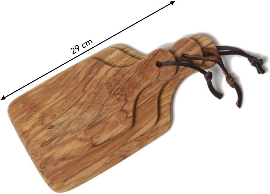 Handcrafted Olive Wood Rectangular Cutting Board with Handle