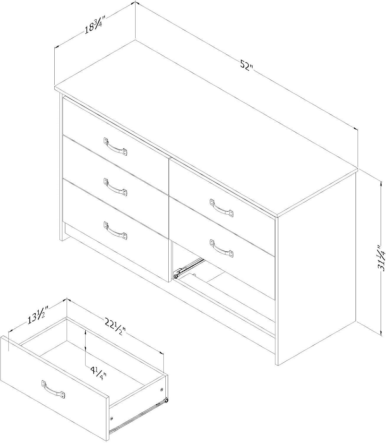 Tassio 6-Drawer Dresser