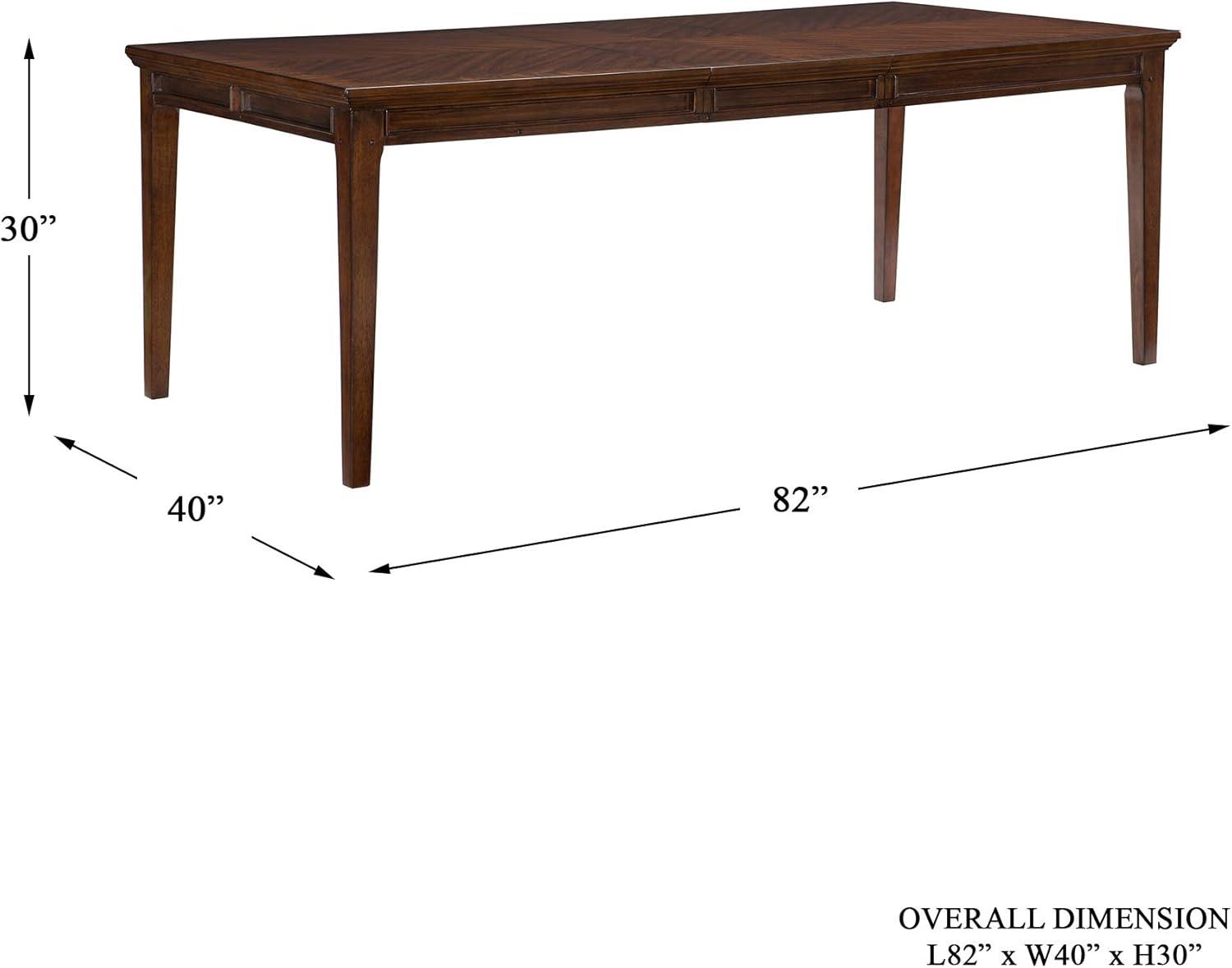 Frazier Park Classic Extendable Dining Table in Brown Cherry