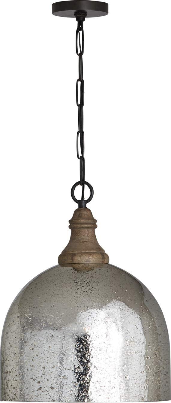 Capital Lighting Inglewood 1 - Light Pendant in  Grey Wash/Dark Pewter