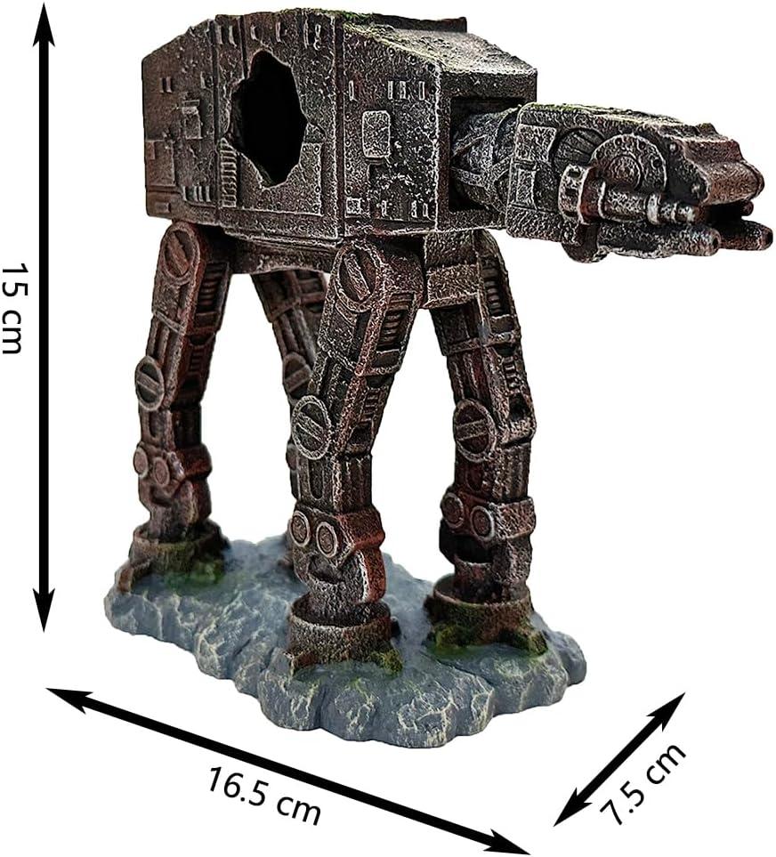 Mossy Imperial Walker Resin Aquarium Ornament