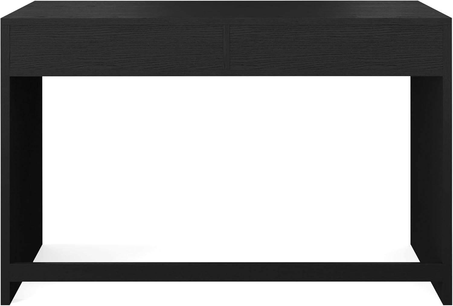 Martha Stewart Kayden Home Office Modular 2 Drawer Desk in Black with Oil Rubbed Bronze Hardware