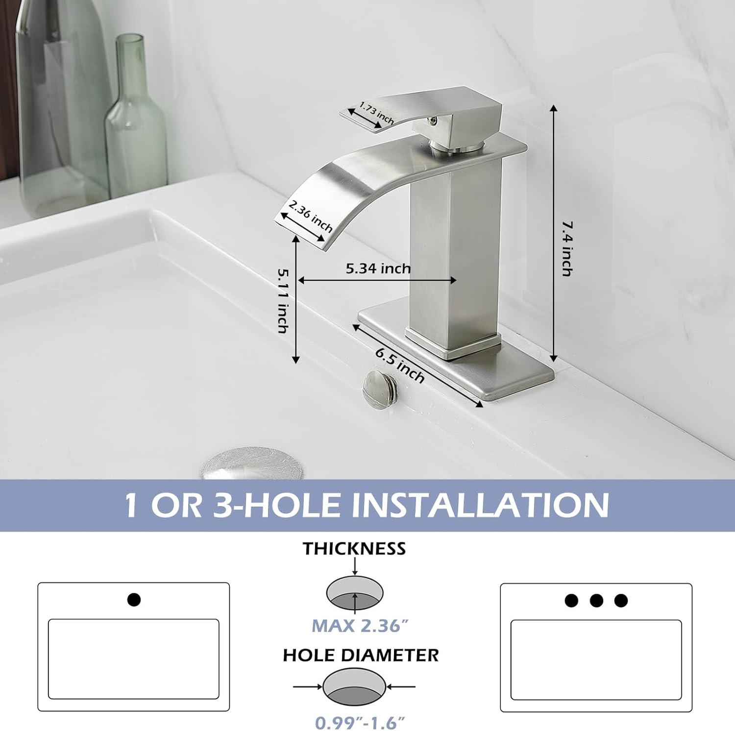 Single-Hole Single-handle Bathroom Faucet