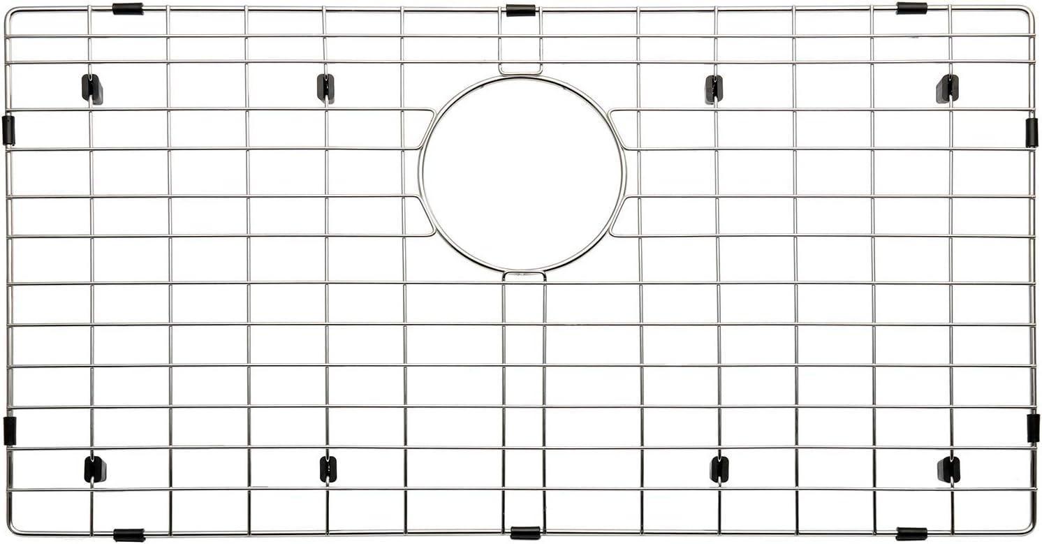 27.44-in x 14.45-in Rear Drain Stainless Steel Sink Grid