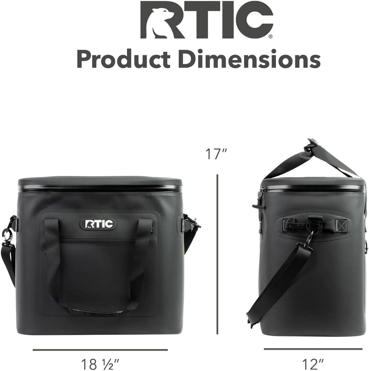 RTIC Outdoors 40 Cans Soft Sided Cooler - Black