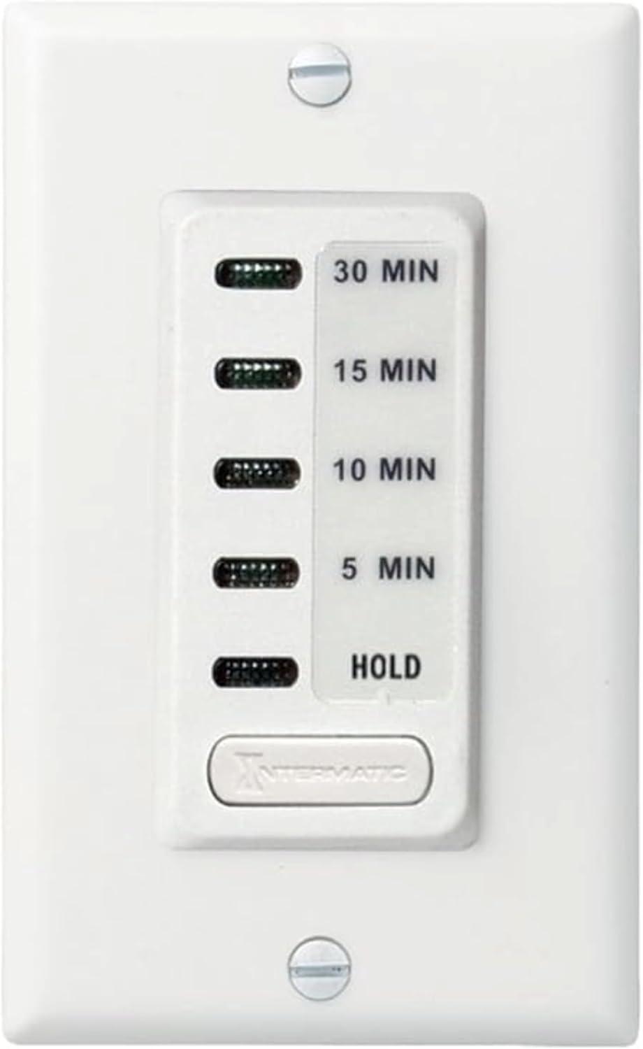 White Digital In-Wall Countdown Timer with Presets