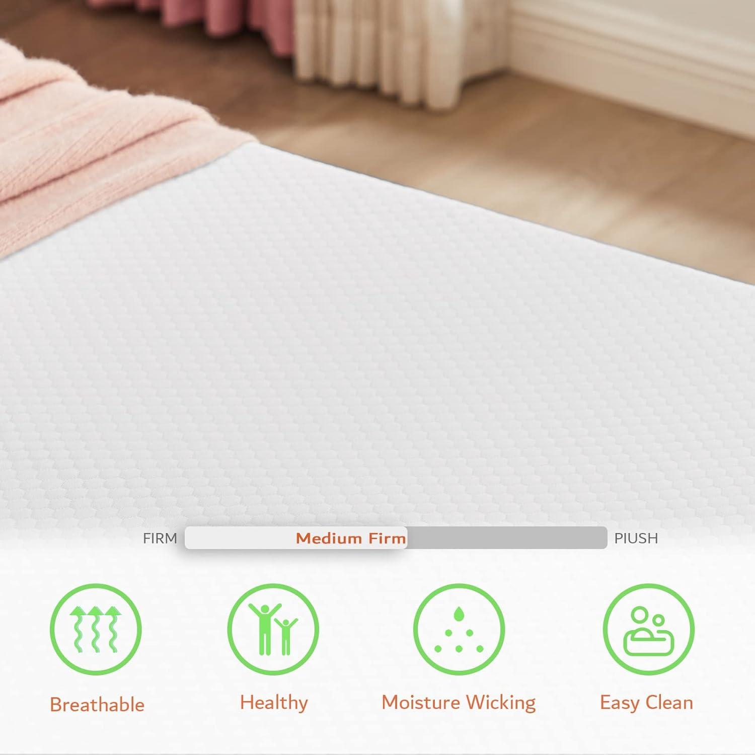 Queen 5-Inch Gel Memory Foam Mattress with Breathable Cover