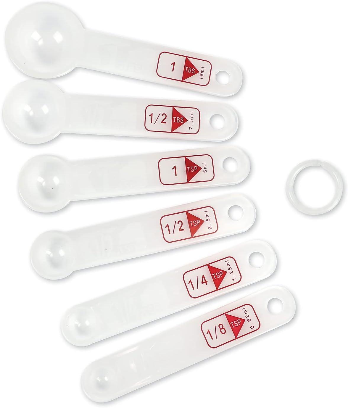 Learning Resources Set of 6 Measuring Spoons: Plastic Teaching Aid for Kindergarten, No Choking Hazard, Ages 5+