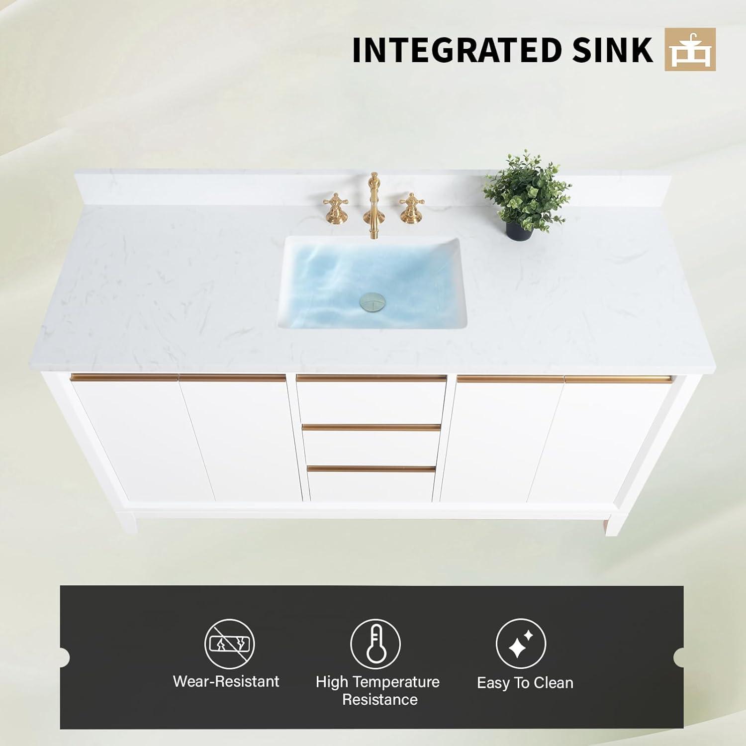 60 Single Bathroom Vanity with Top