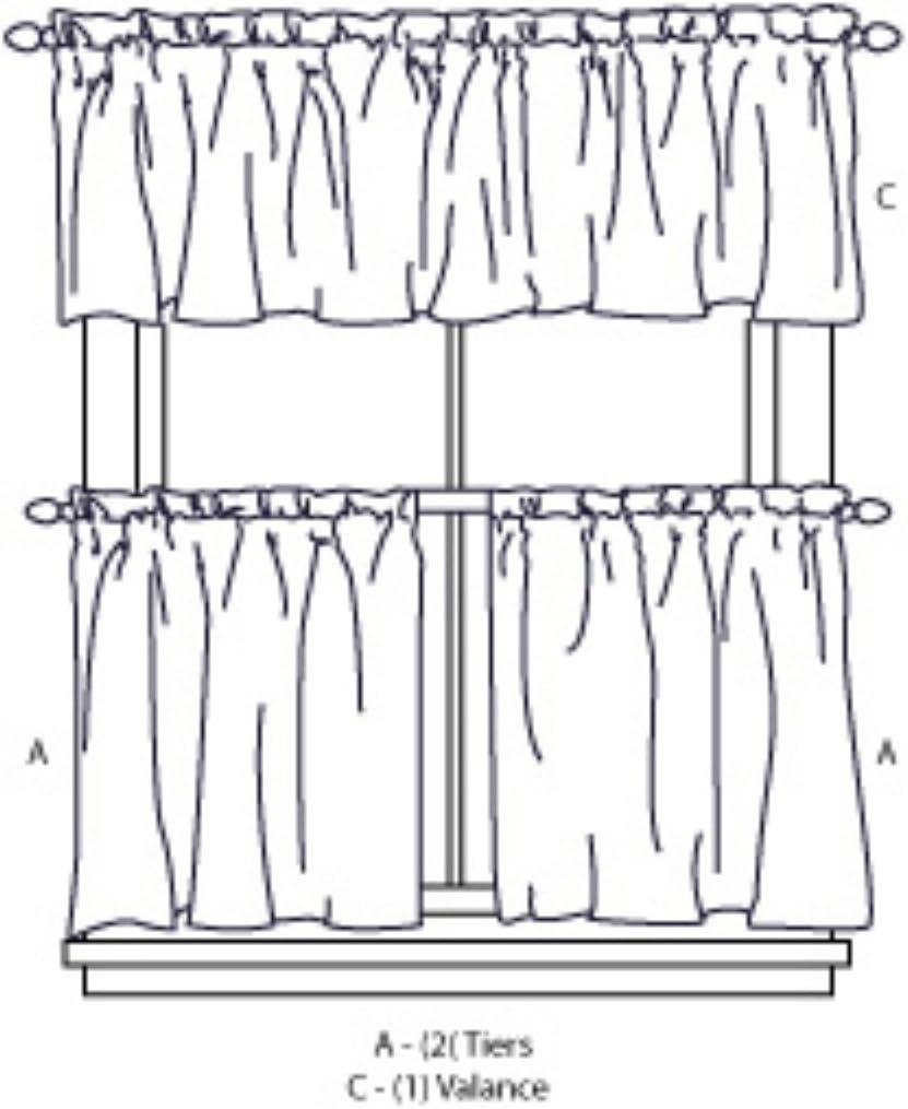 CHF and You Birds Tailored Kitchen Curtains, Set of 2, Adult