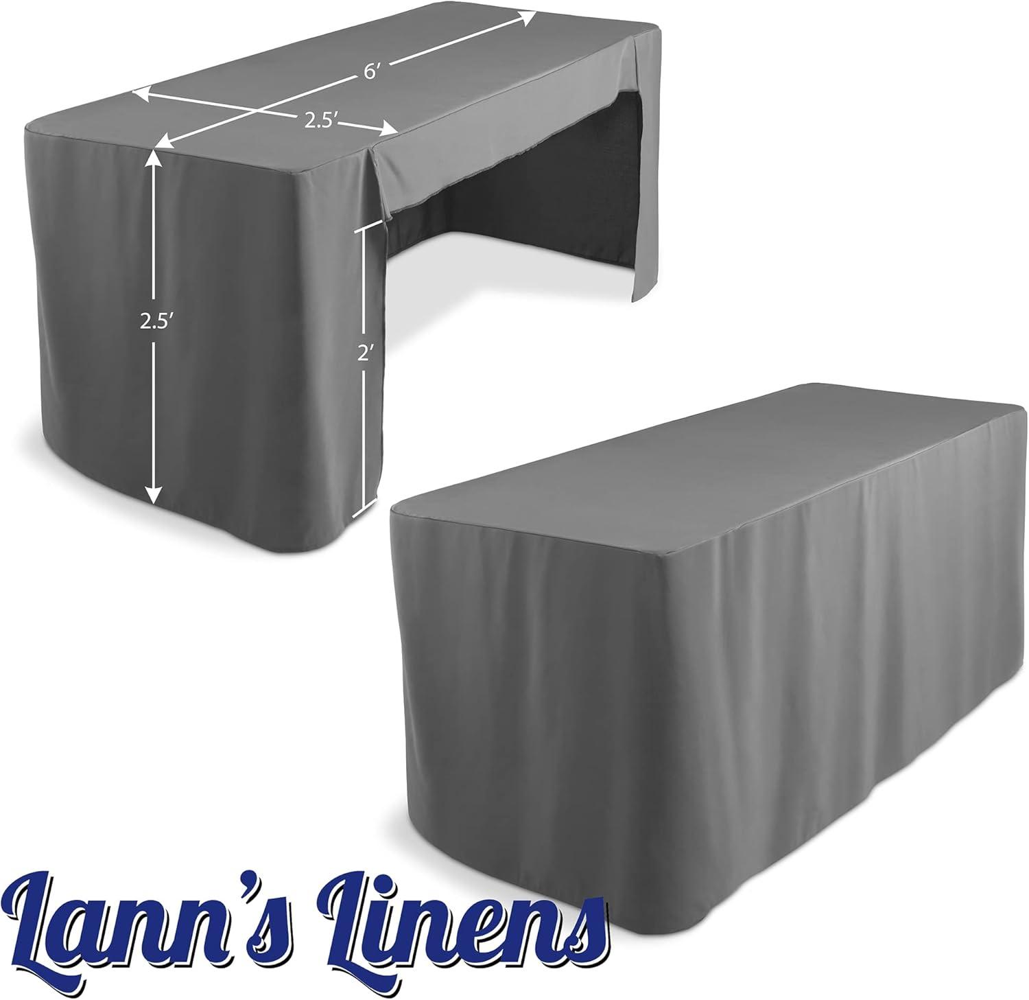 6'' Fitted Tablecloth With Open Back - Trade Show Table Cover