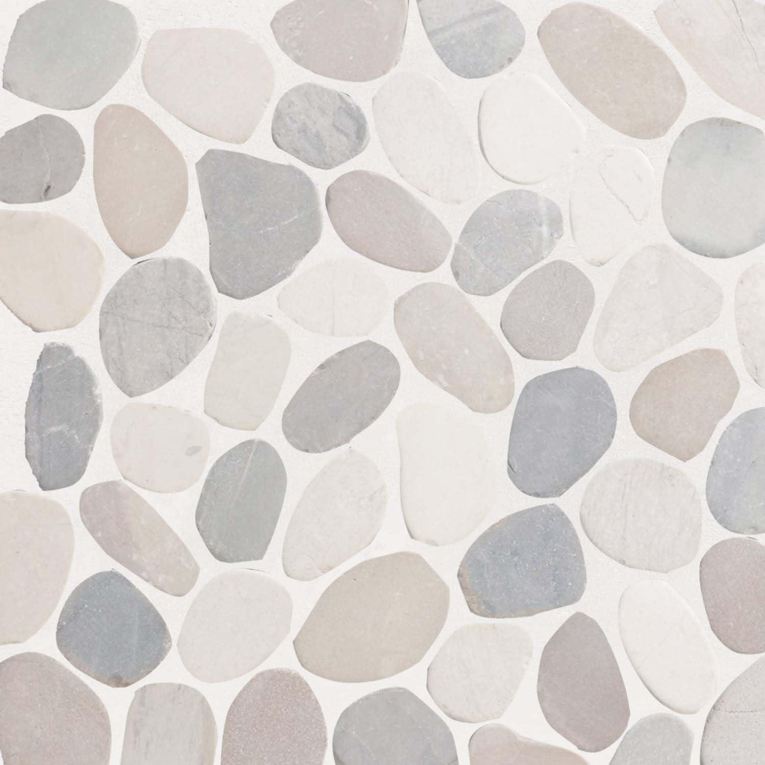 Hawaii 12" x 12" Natural Stone Pebbles Mosaic Wall & Floor Tile