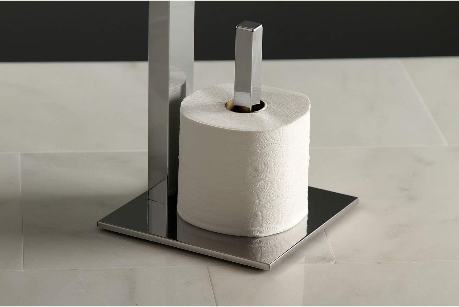 Kingston Brass Edenscape Freestanding Toilet Paper Holder with Storage Shelf