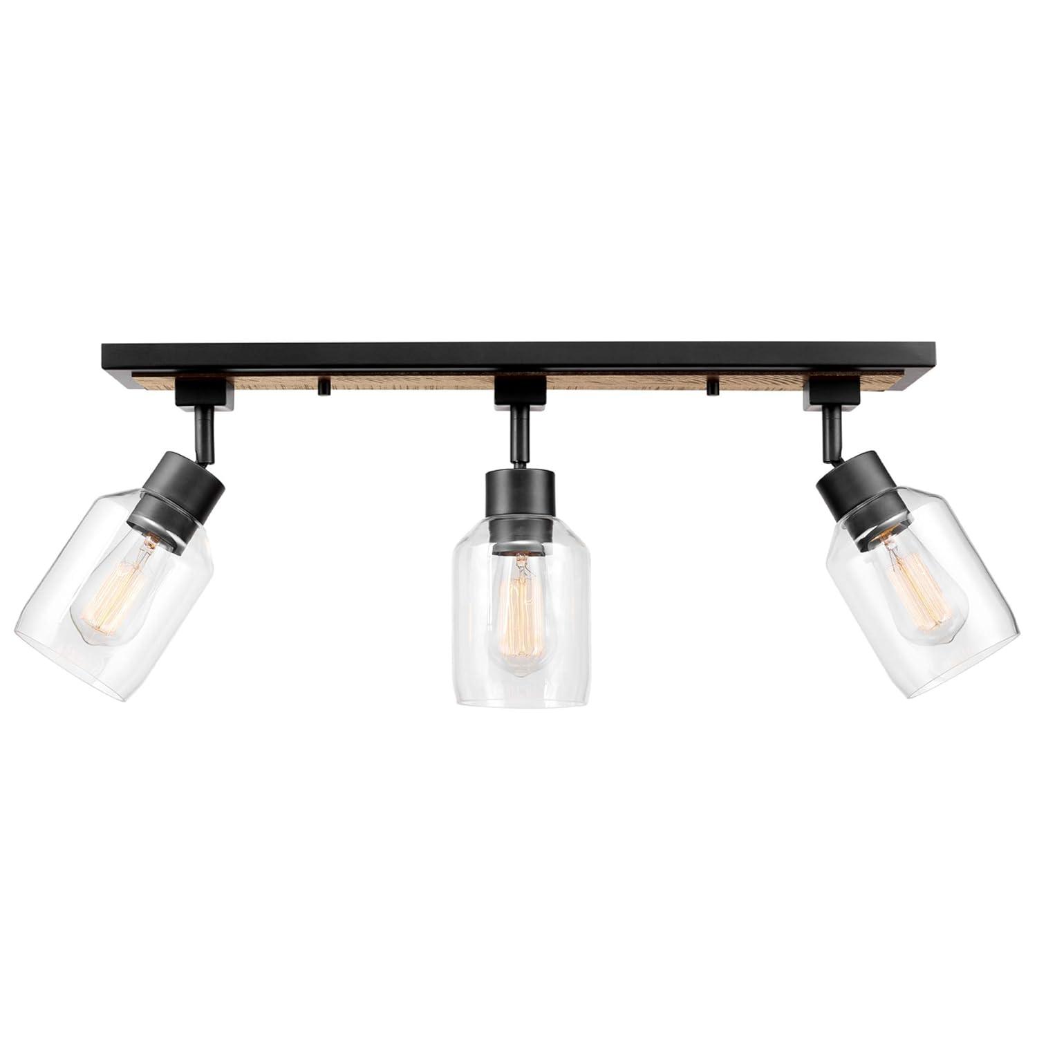 Griffith 25'' 3 -Light Fixed Track Track Kit with Dimmable and Adjustable Head