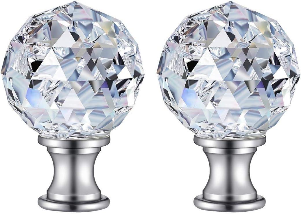 Eeristq 2pcs Lamp Shade Lamp Finial Caps Knob Lamp Decoration for Table Lamp Floor Light