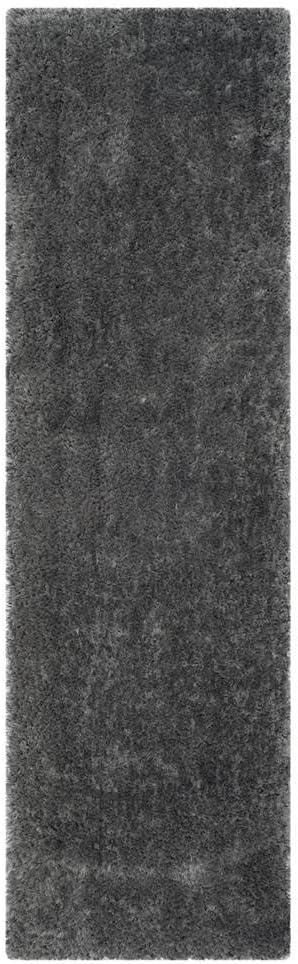 Gray Handmade Tufted Shag 5' x 8' Area Rug