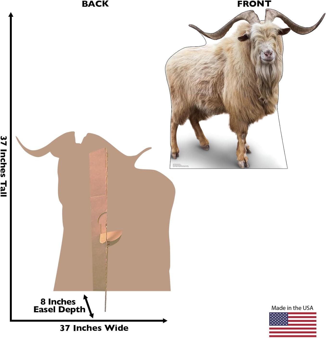 Life-Size Wild Mountain Goat Cardboard Cutout Standee