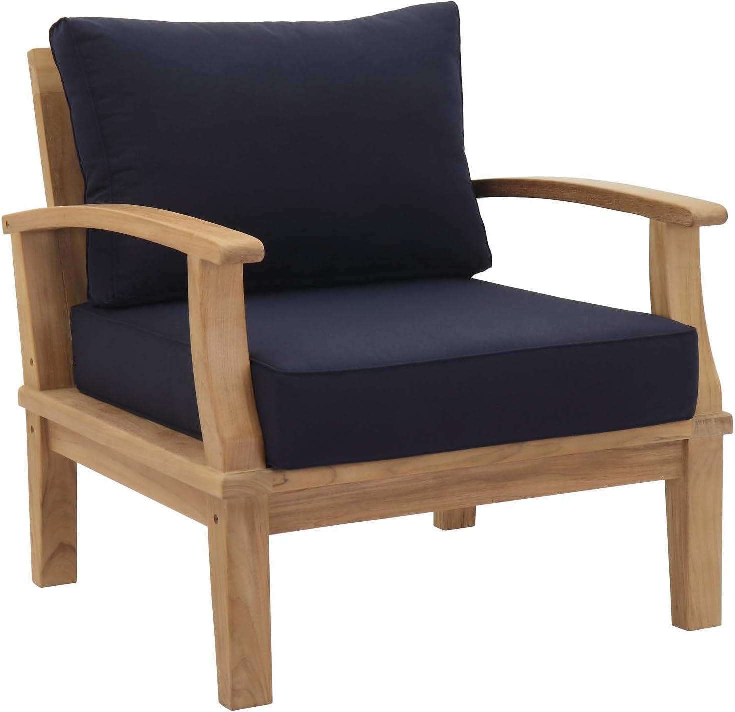 Modway Marina Outdoor Patio Teak Armchair