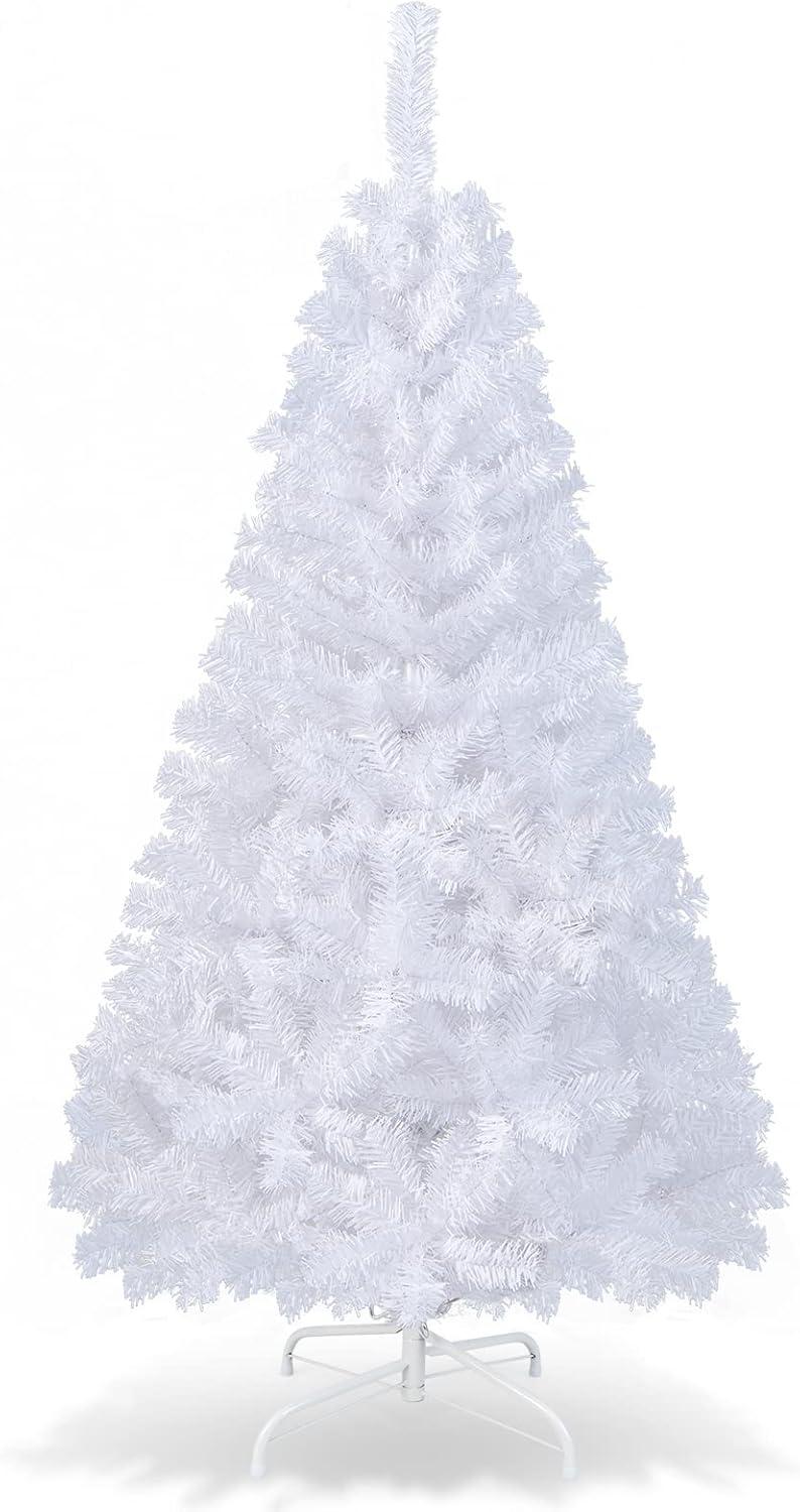GVN Christmas Tree,Tree Christmas,Xmas Tree,5 ft White Artificial PVC Christmas Tree