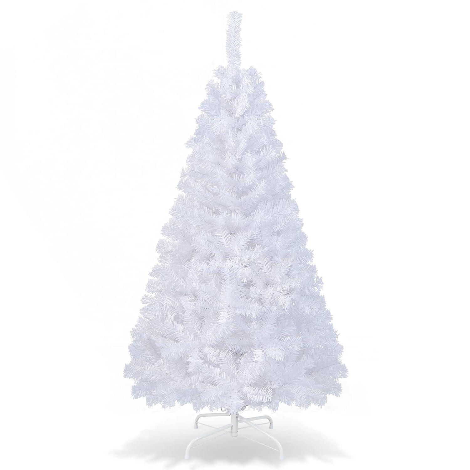 GVN Christmas Tree,Tree Christmas,Xmas Tree,5 ft White Artificial PVC Christmas Tree