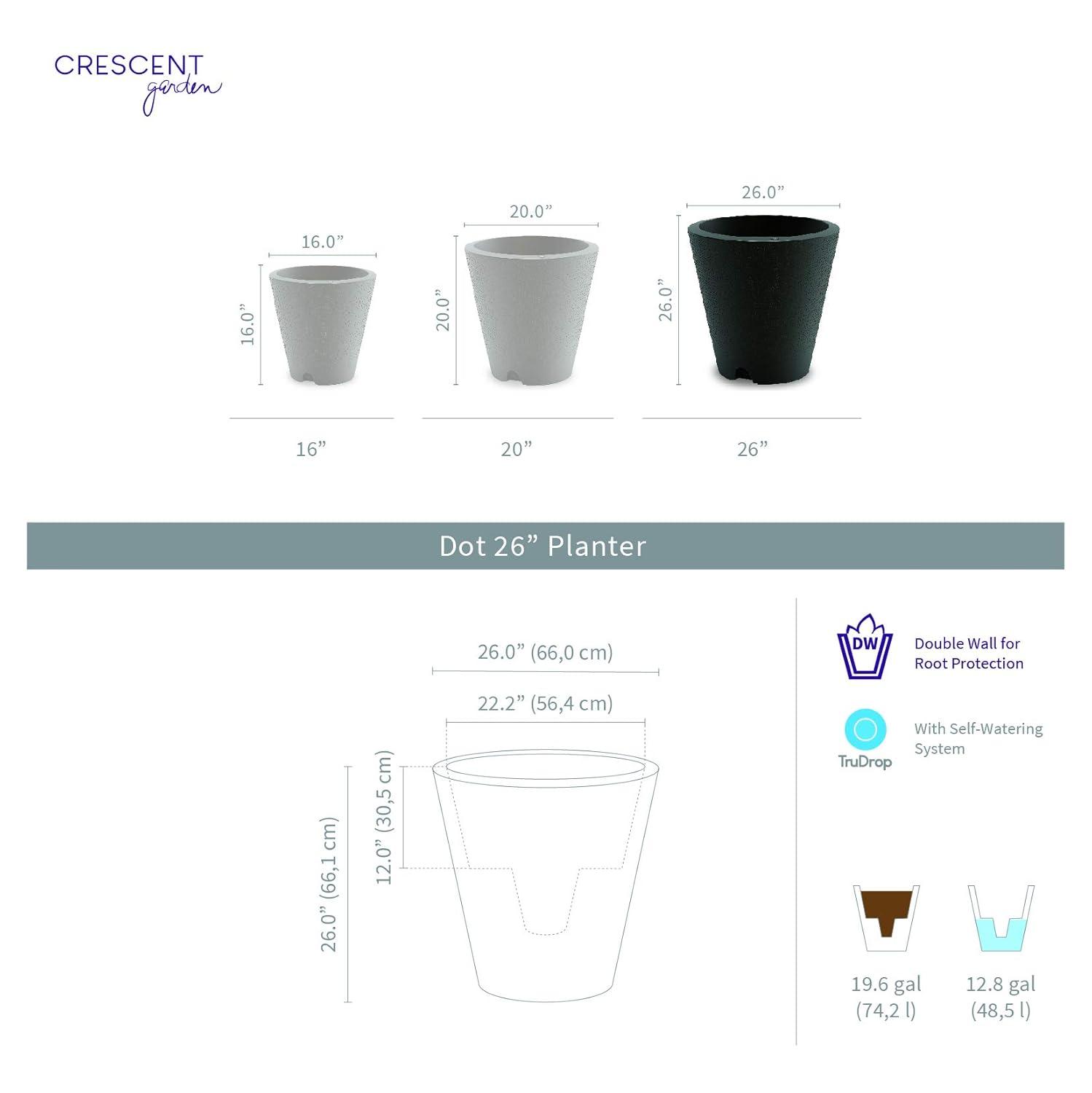 Crescent Garden Dot Planter Pot