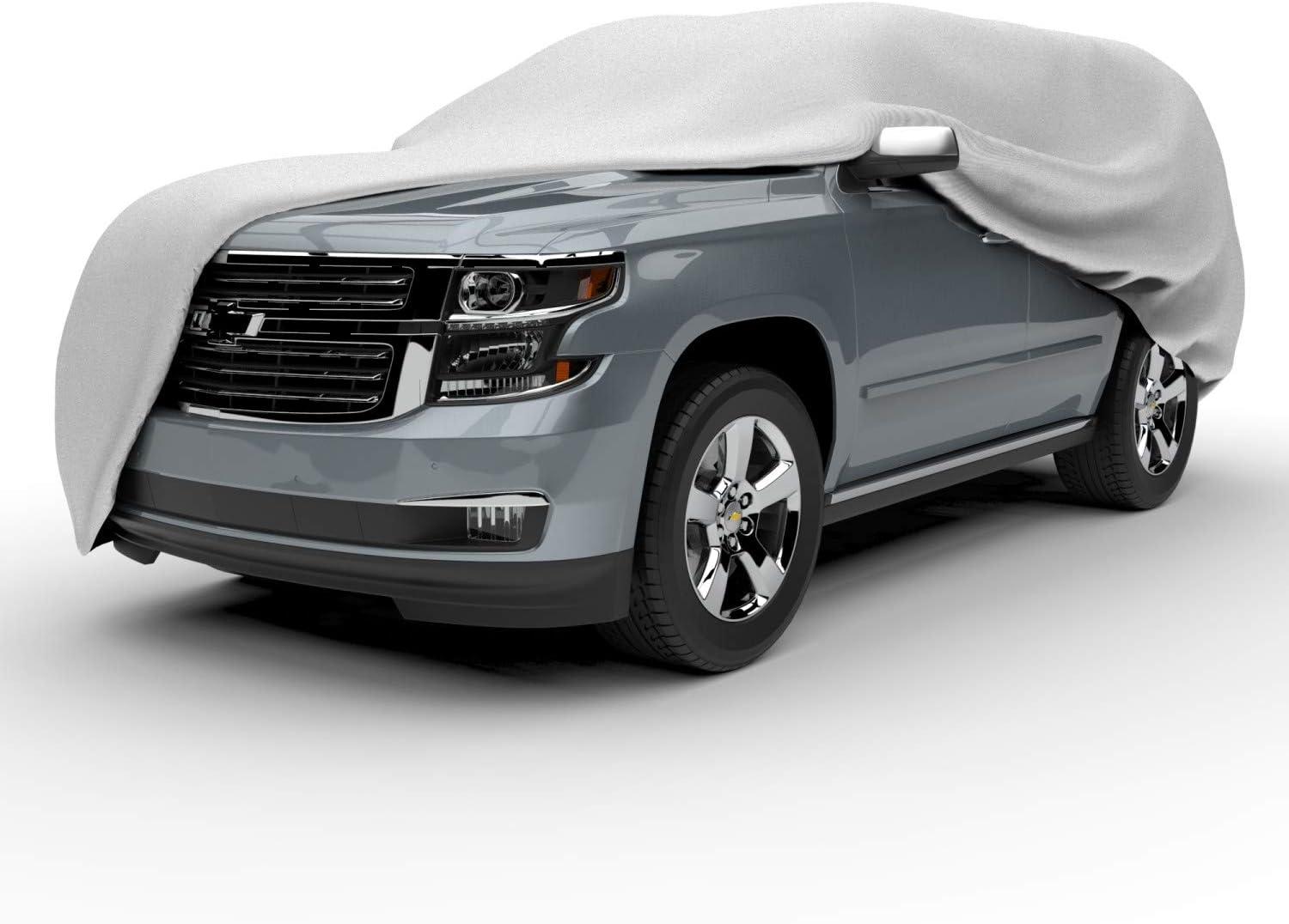 Budge Duro 3 Layer SUV Cover, Water Resistant, Scratchproof, Dustproof Cover, Fits SUVs up to 15'5", Gray
