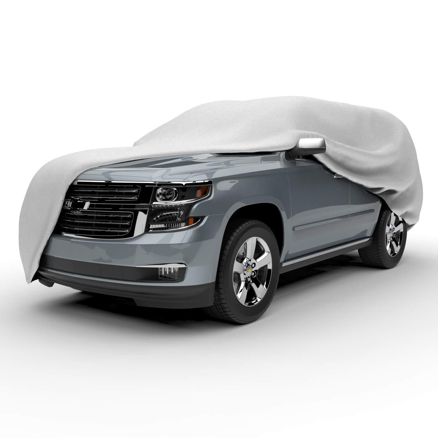 Budge Duro 3 Layer SUV Cover, Water Resistant, Scratchproof, Dustproof Cover, Fits SUVs up to 15'5", Gray